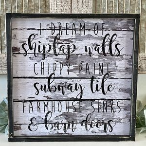 I Dream Of Shiplap Wall Decor